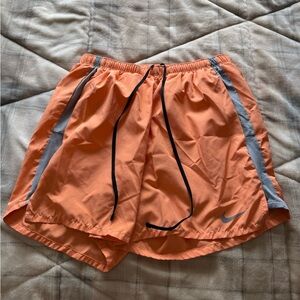 Men’s Nike Dri-Fit Running Shorts Orange- Size L
